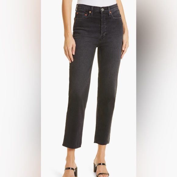 🆕 RE/DONE '70s Ultra High Waist Stovepipe Jeans - Picture 2 of 8